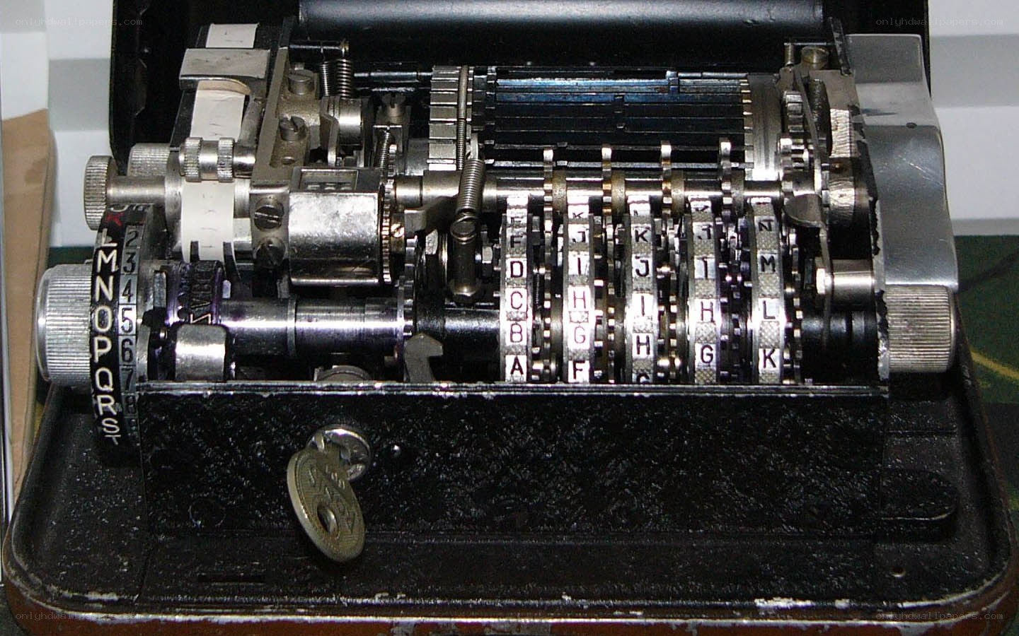 Vintage cipher machine