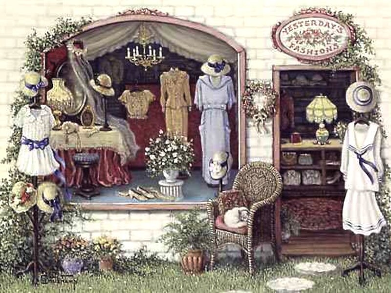 Vintage Clothing Shop — White