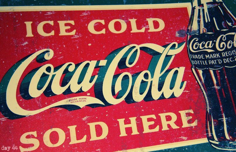 vintage coca-cola sign