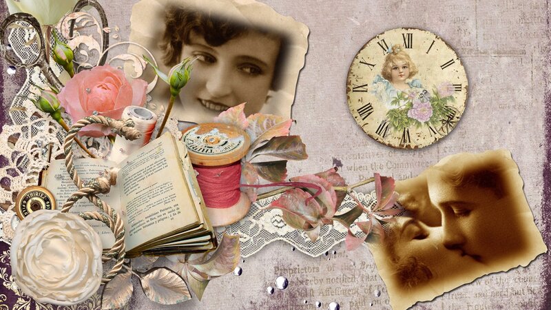 Vintage Collage with Photos