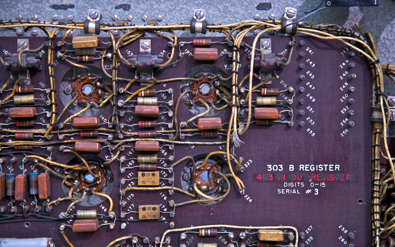 Vintage computer circuit board