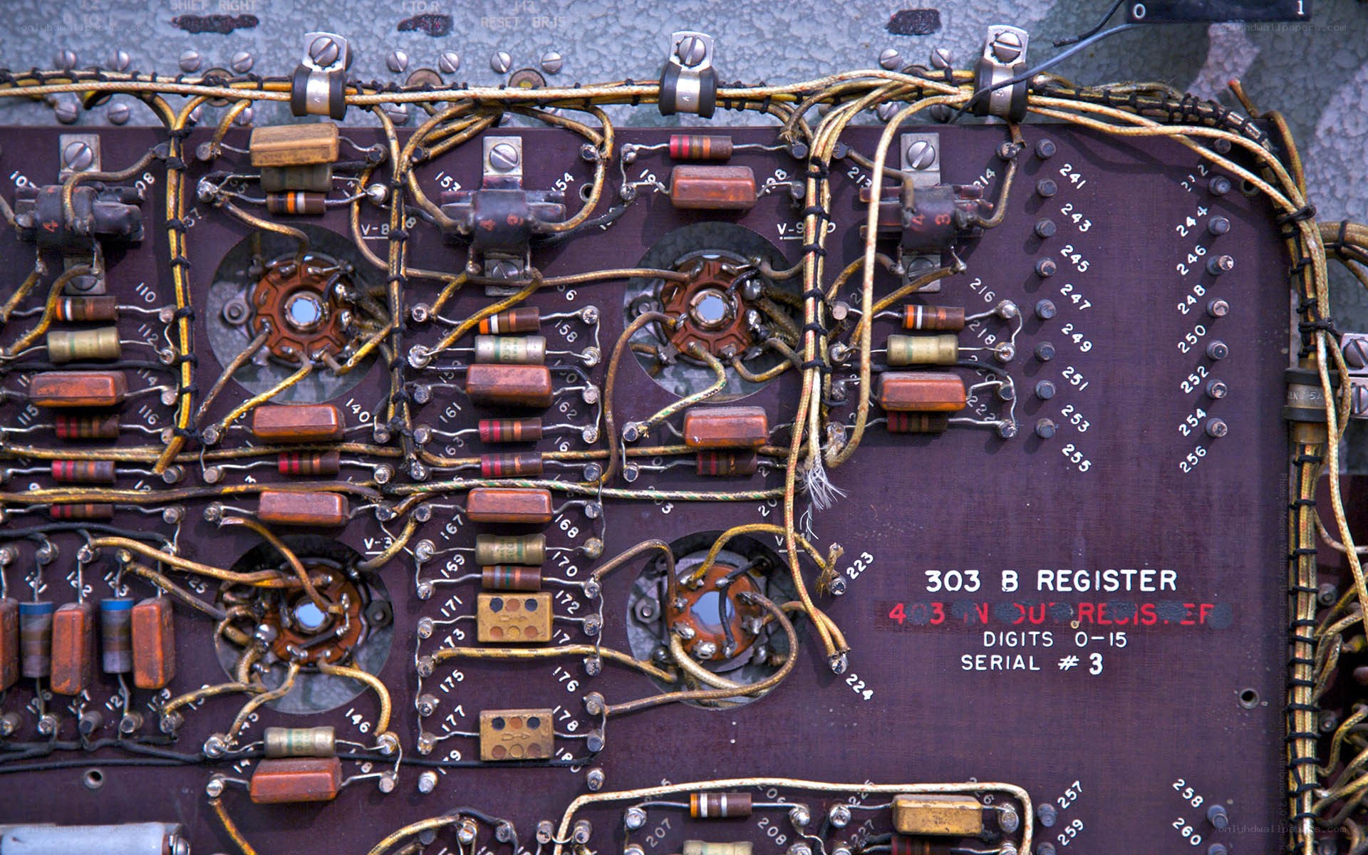 Vintage computer circuit board