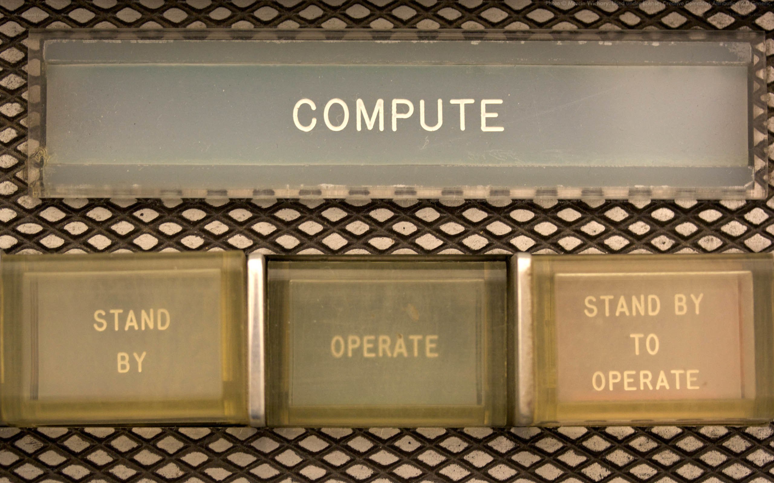 vintage computer control buttons