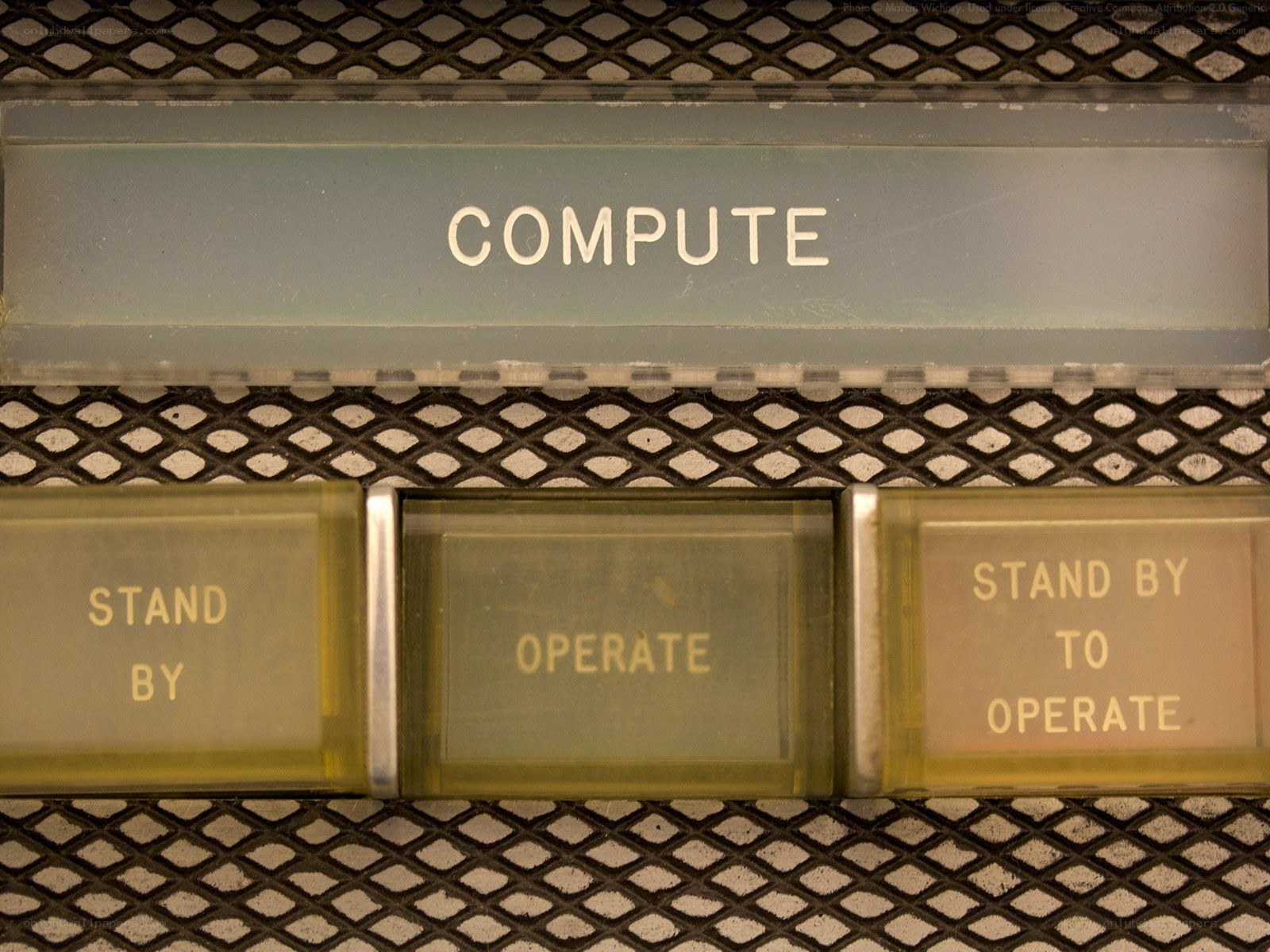 vintage computer control panel