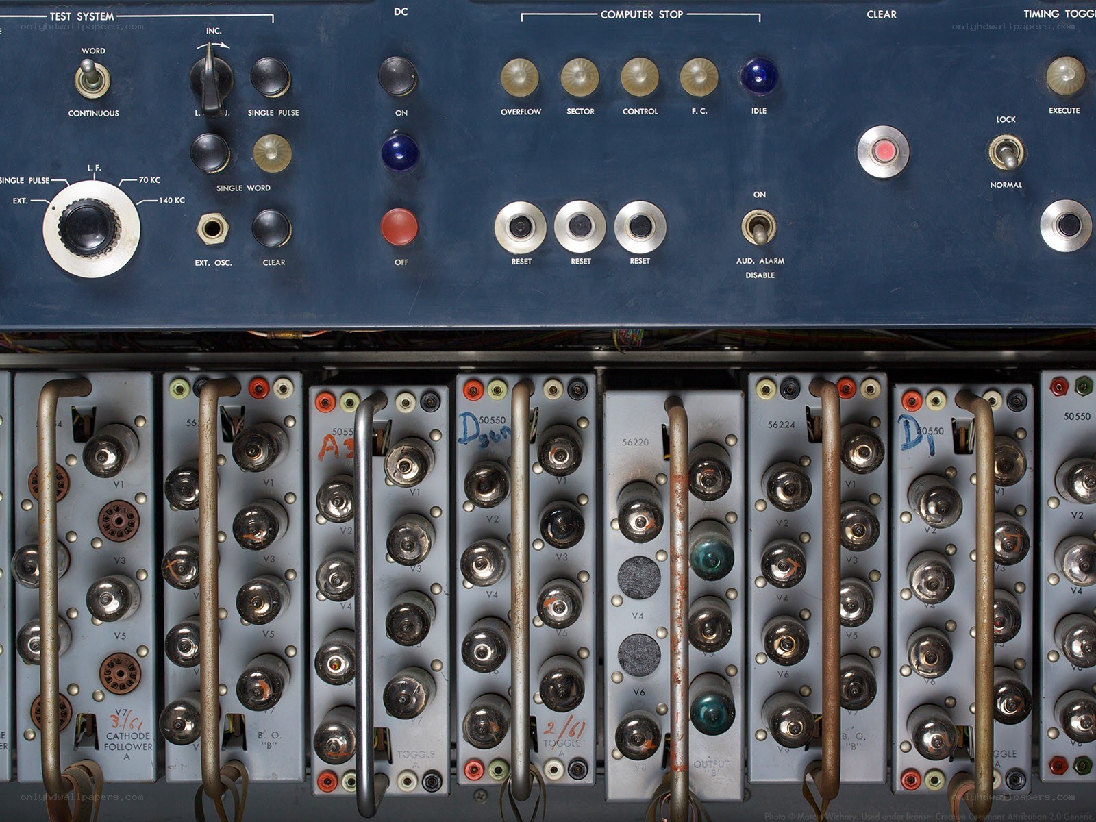 vintage computer control panel