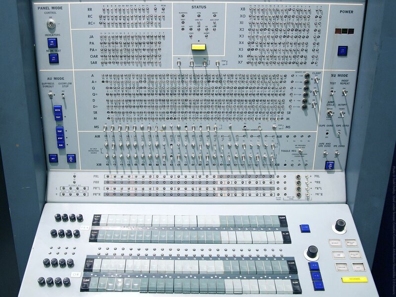 vintage computer control panel