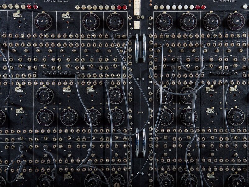Vintage computer hardware panel