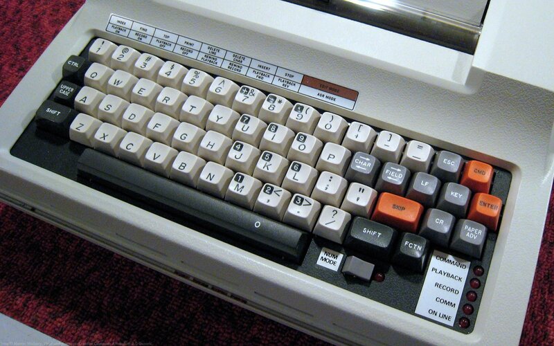 Vintage Computer Keyboard — White