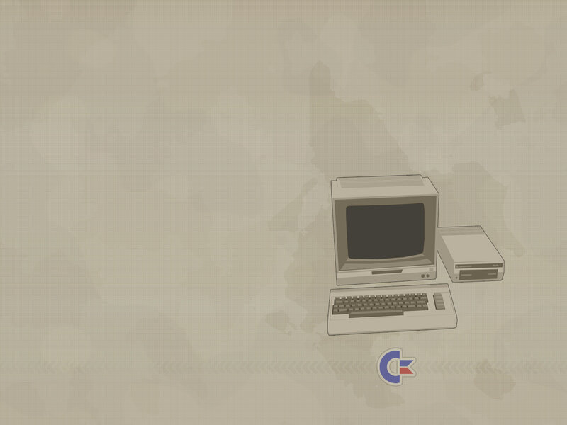 vintage computer setup