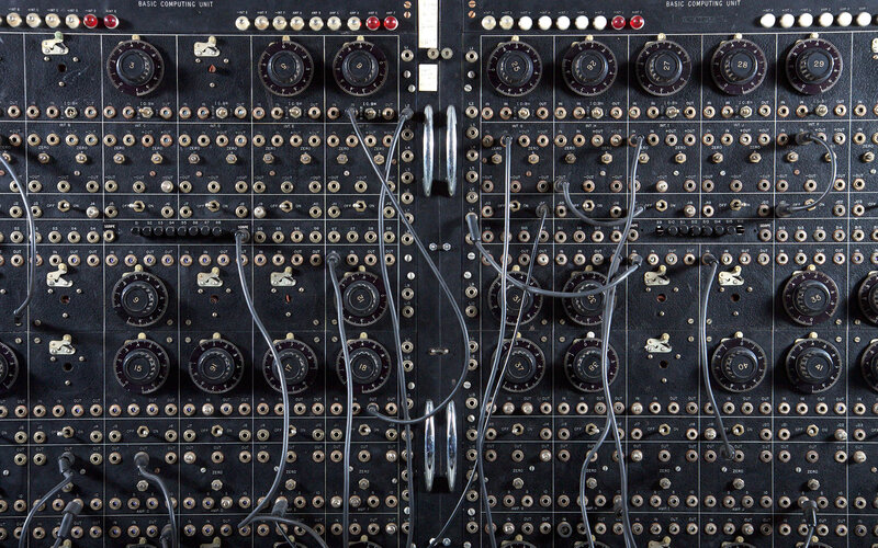 Vintage computing unit panels