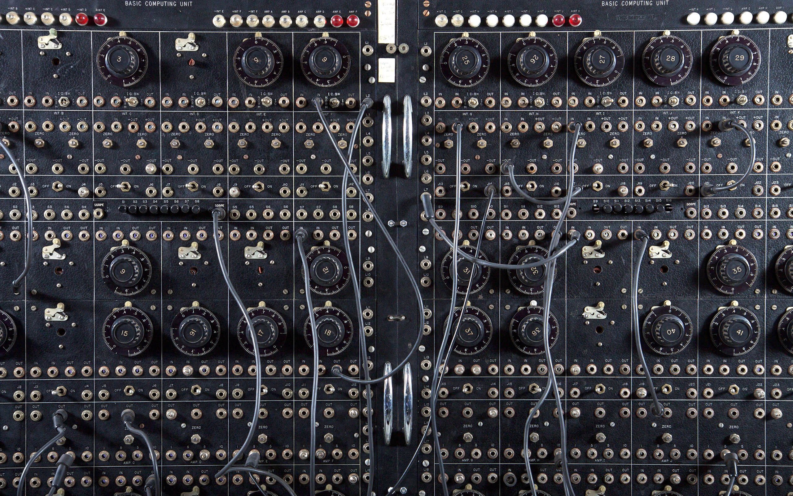 Vintage computing unit panels