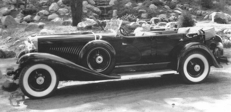 Vintage convertible car