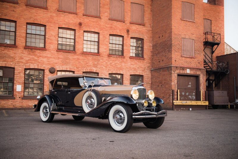 Vintage Convertible Car — Black, Calm