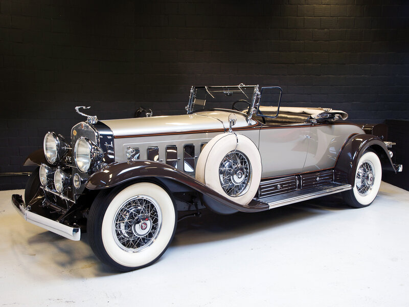Vintage Convertible Car — Black, Dramatic, Photograph