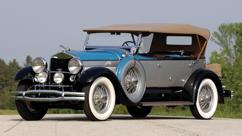 Vintage Convertible Car — Blue