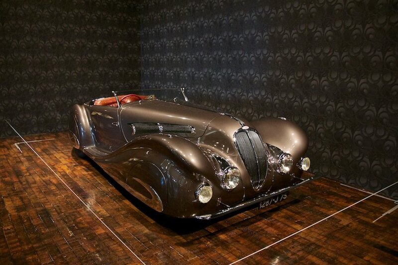 Vintage Convertible Car — Brown, Dramatic