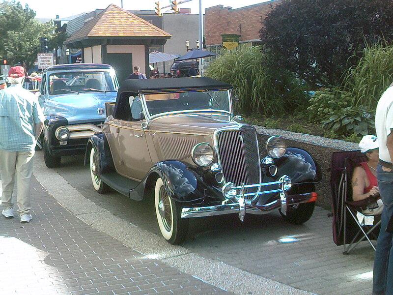 Vintage Convertible Car — Brown, Outdoor