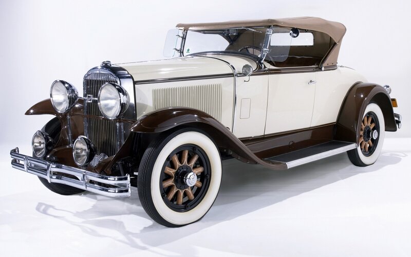 Vintage Convertible Car — Cream, Neutral