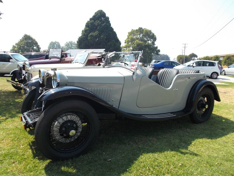 Vintage Convertible Car — Gray, Calm