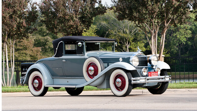 Vintage Convertible Car — Gray, Serene