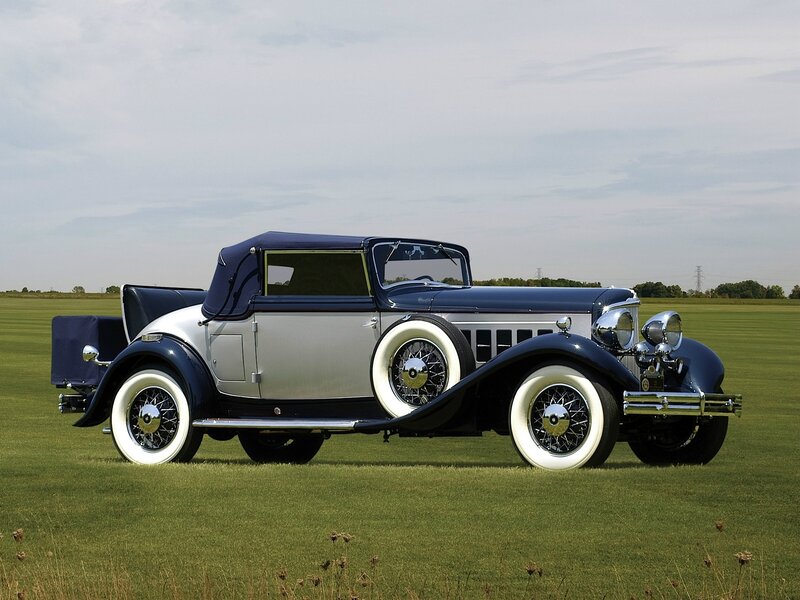 Vintage Convertible Car — Green, Serene, Afternoon, Photograph