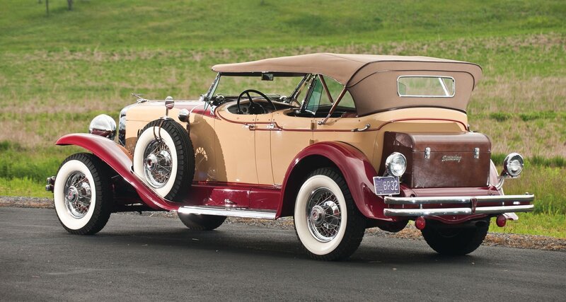 Vintage Convertible Car — Tan