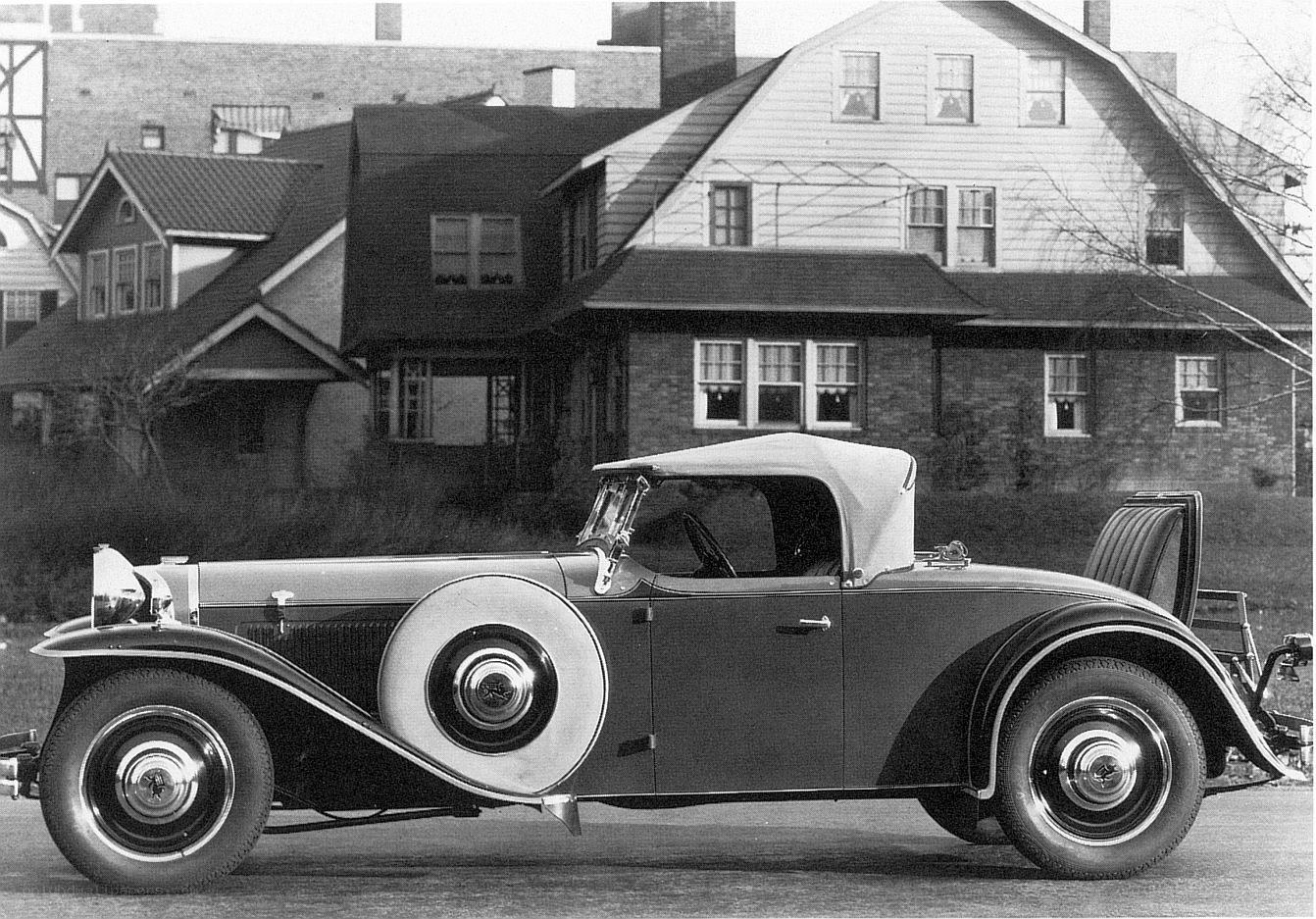 Vintage convertible car