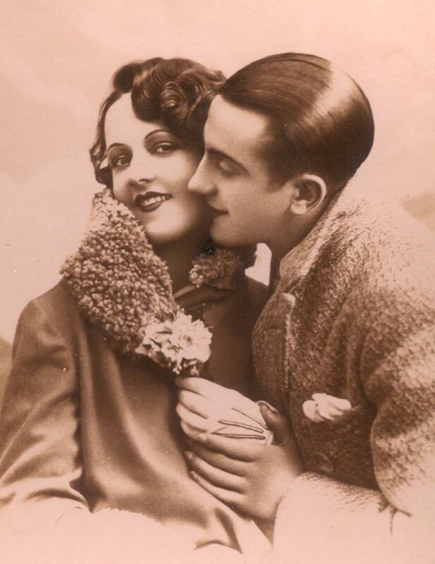 Vintage couple portrait
