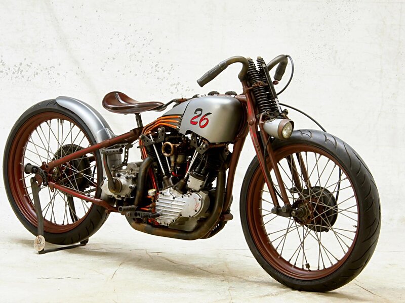 vintage custom motorcycle
