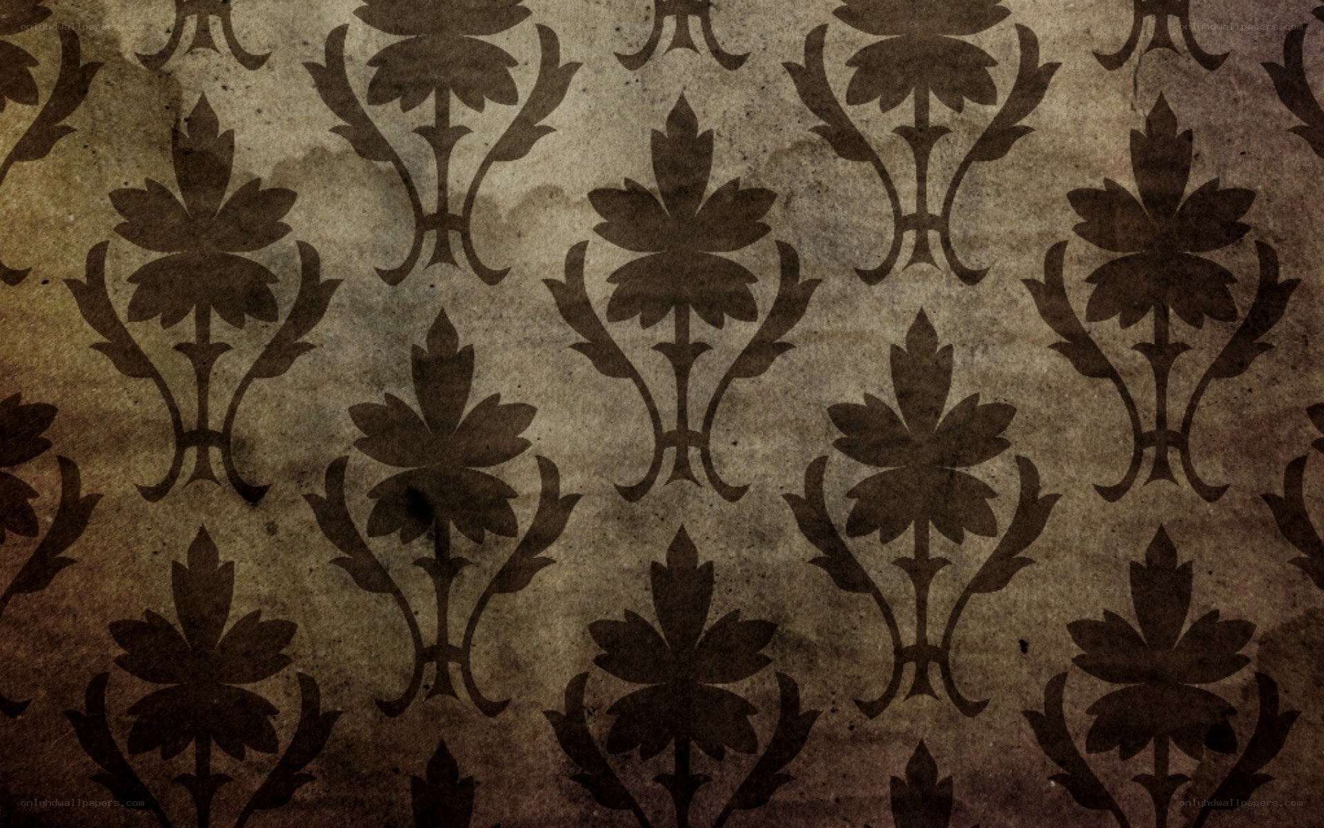vintage damask pattern wallpaper