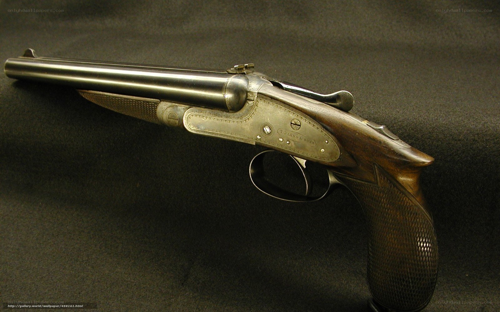 vintage double-barreled shotgun