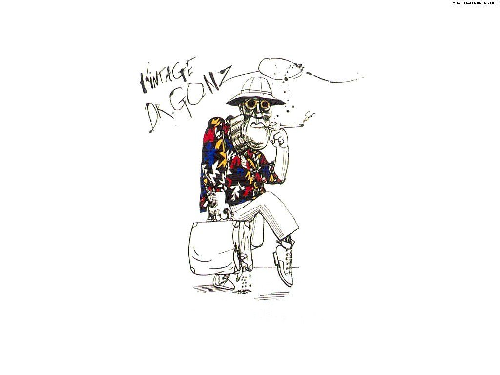 Vintage Dr. Gonzo illustration