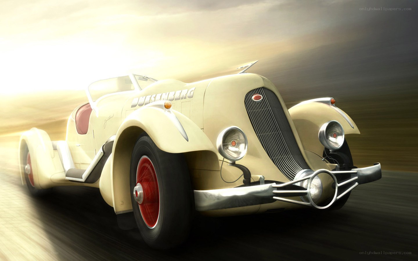 Vintage Duesenberg race car