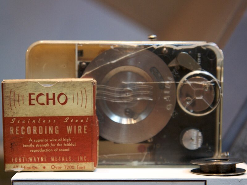 Vintage Echo recording wire box