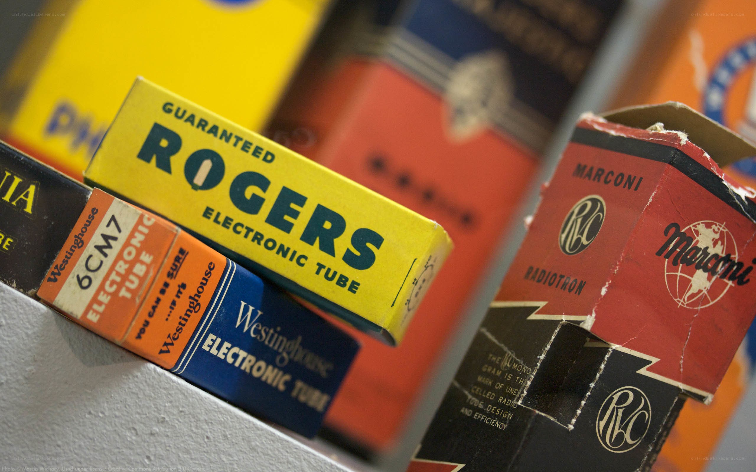 vintage electronic tube boxes