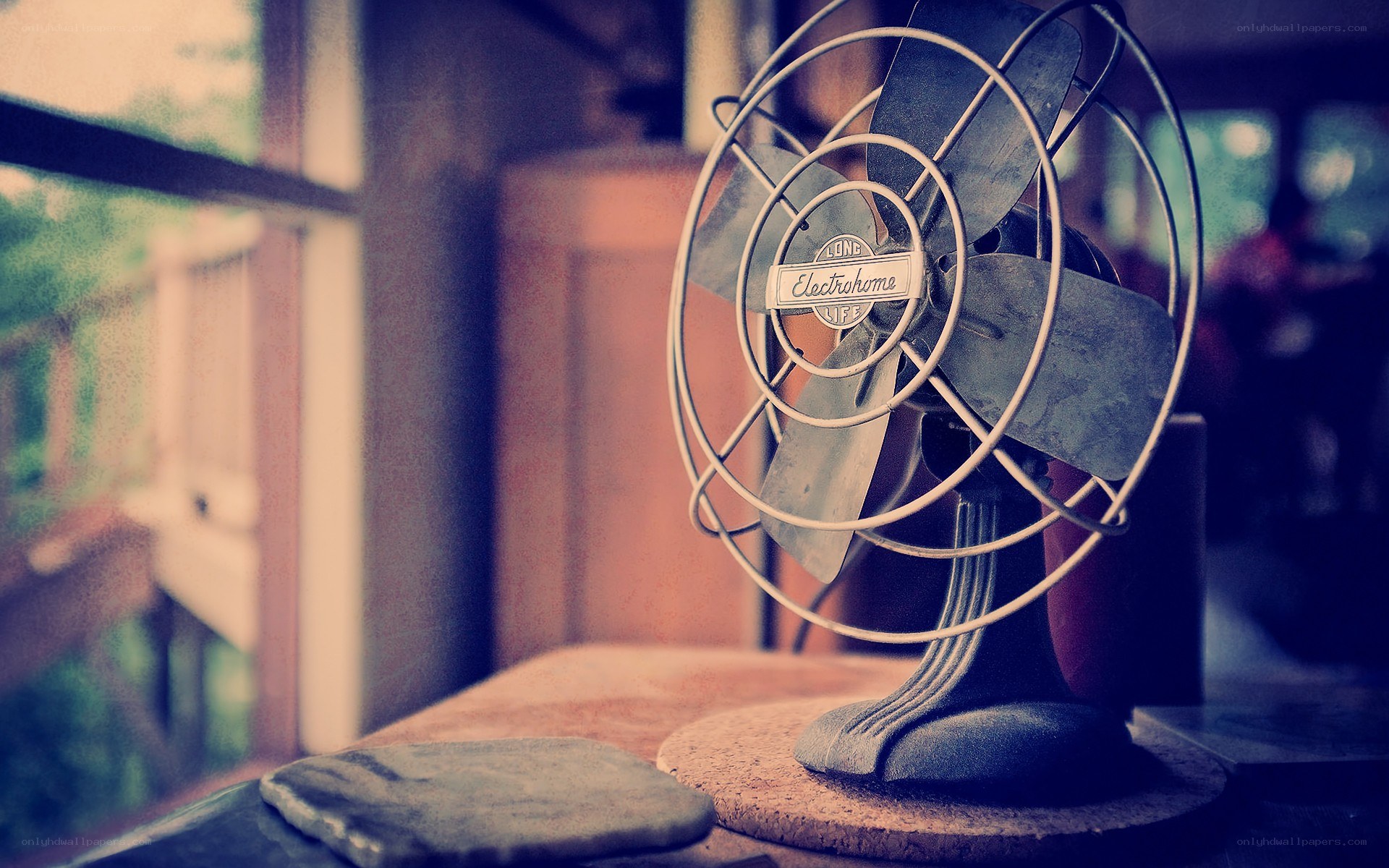 vintage fan on a table