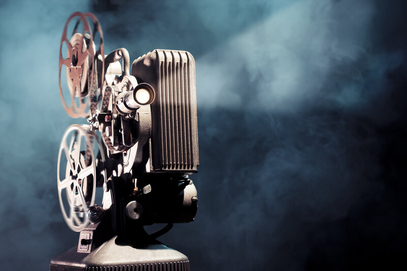 Vintage Film Projector — Black