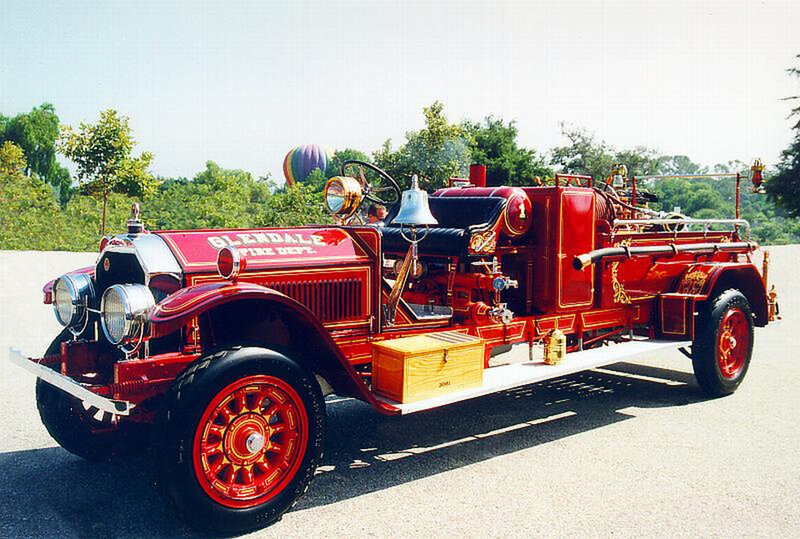 vintage fire engine