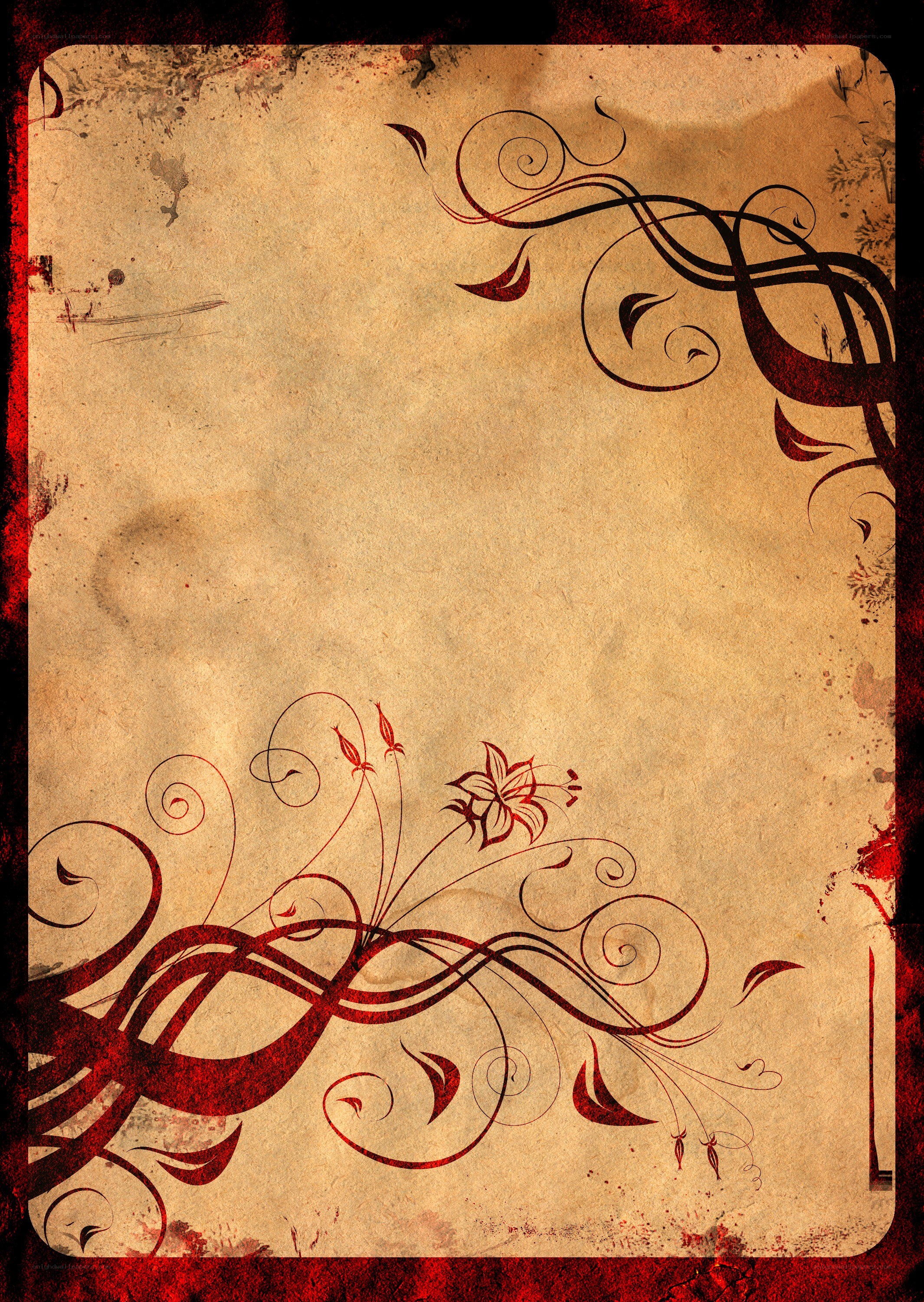 vintage floral design background