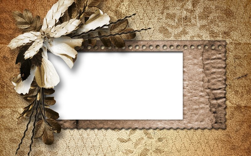 vintage floral frame
