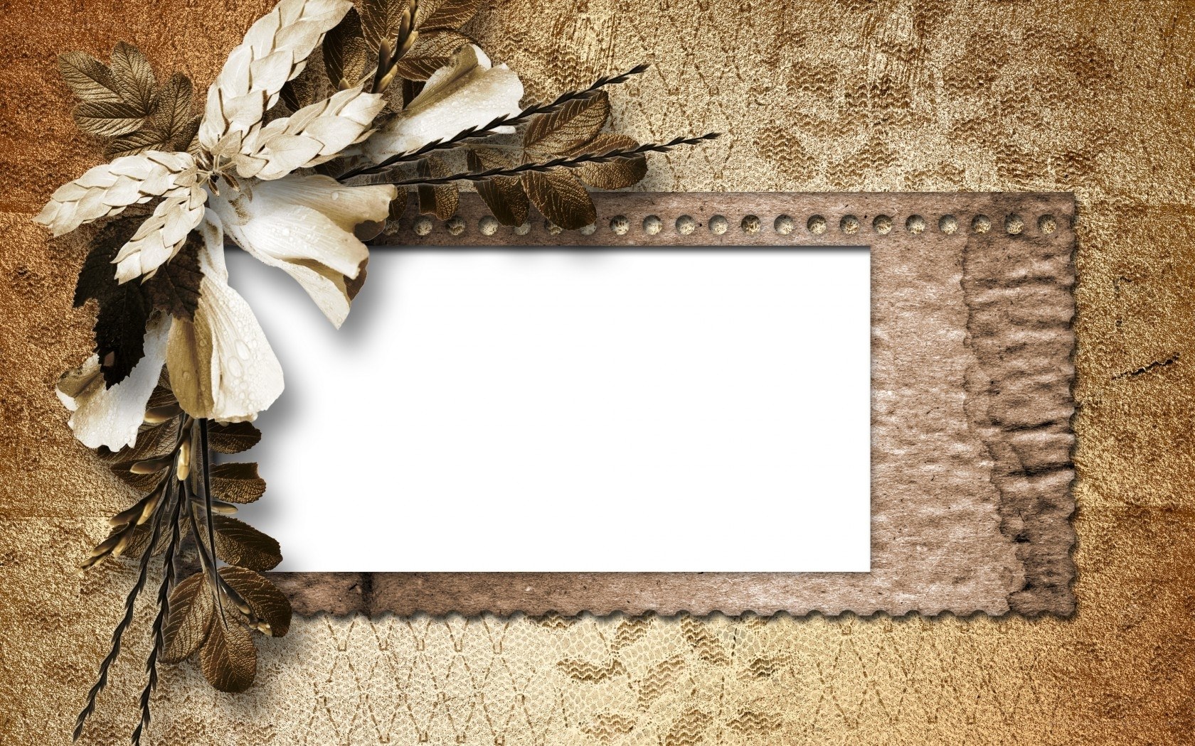 vintage floral frame