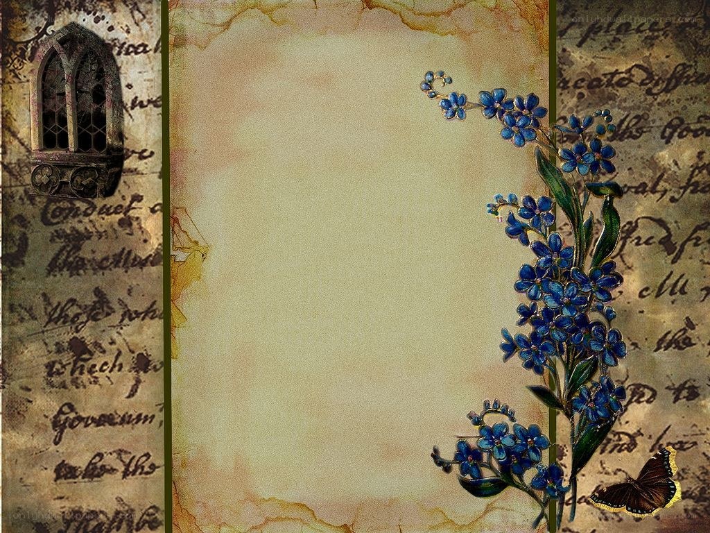 vintage floral invitation background