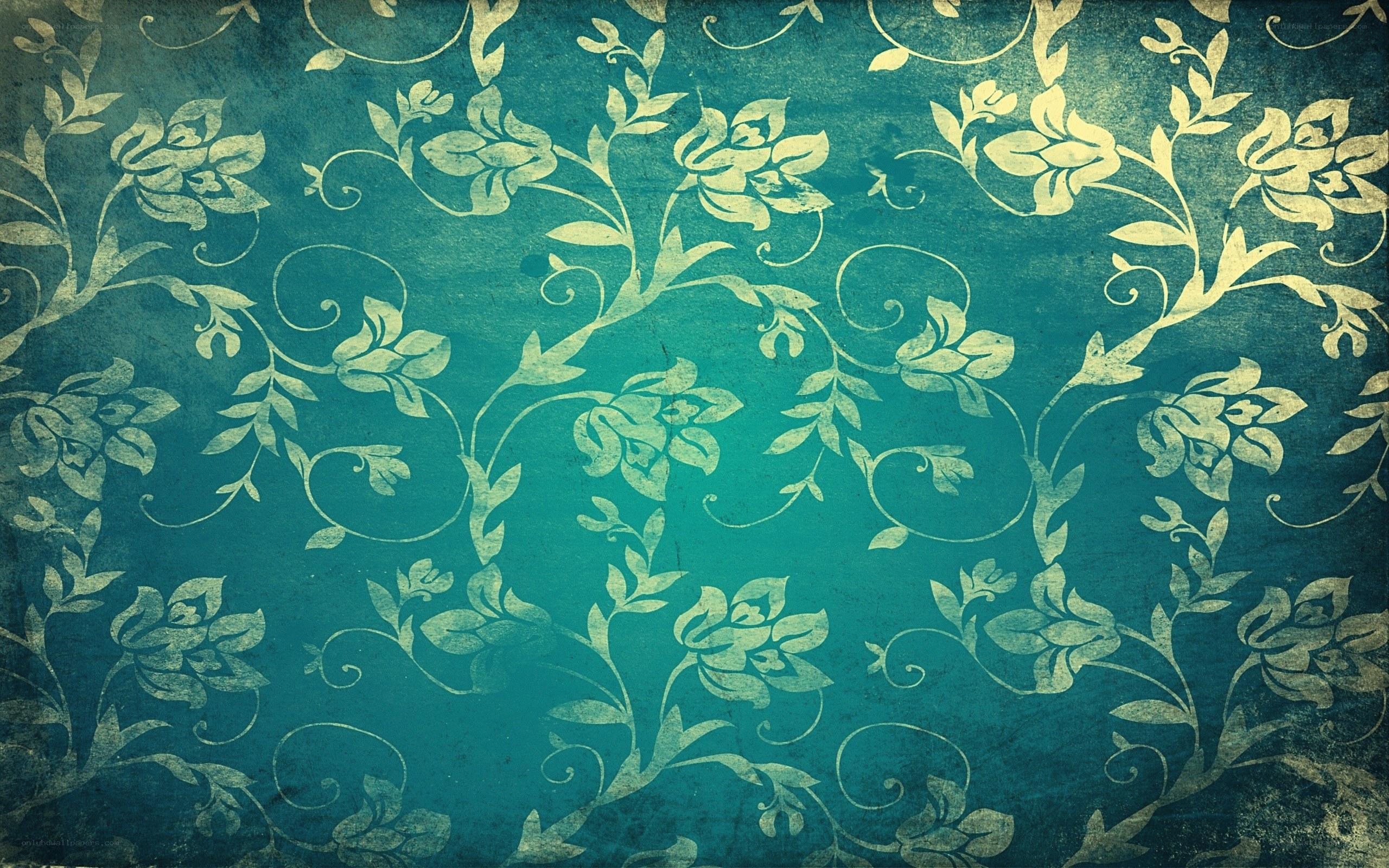vintage floral pattern wallpaper
