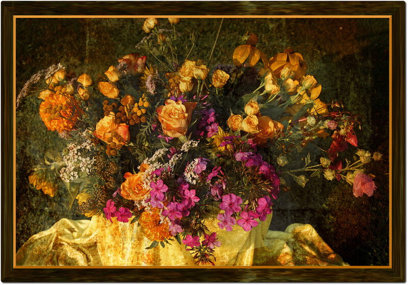 vintage floral still life