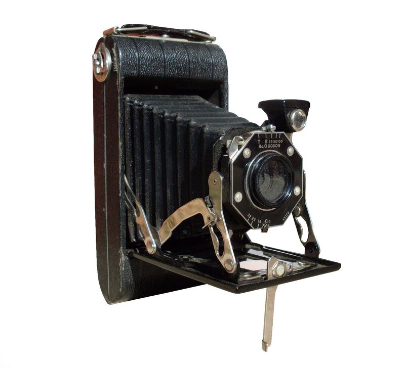vintage folding camera
