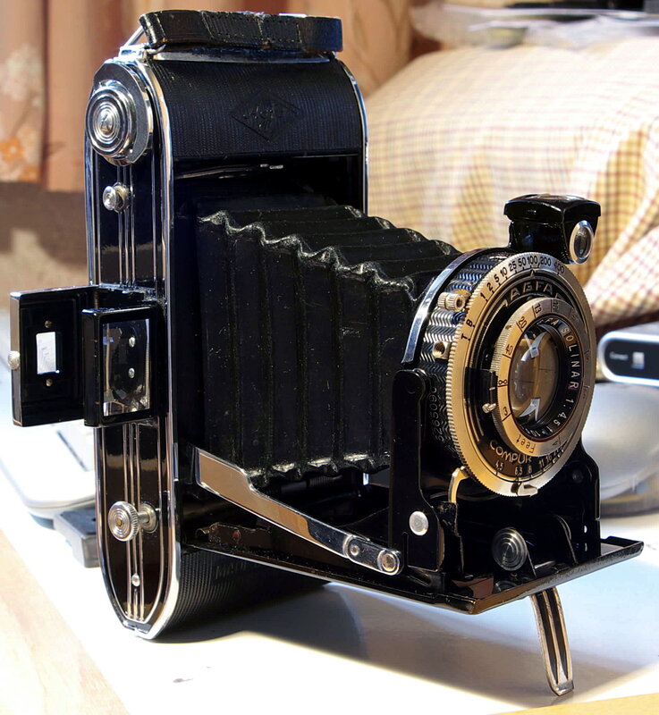 Vintage folding camera