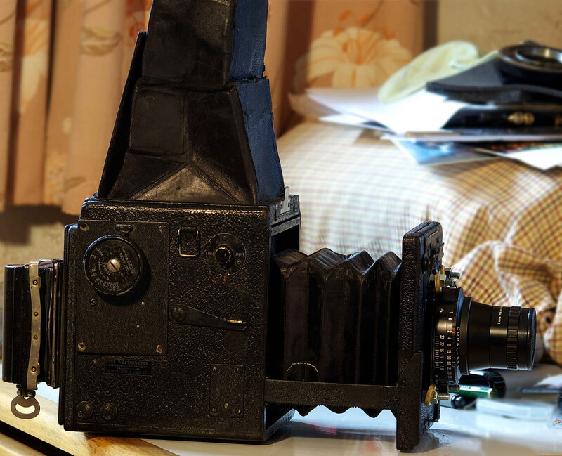 Vintage folding camera