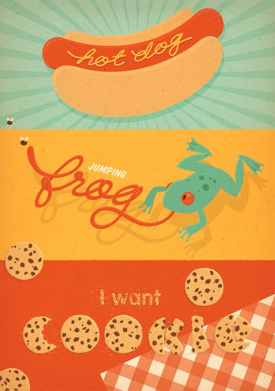 vintage food illustration