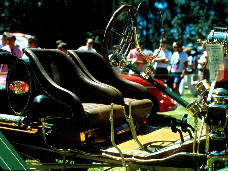 Vintage Ford car interior