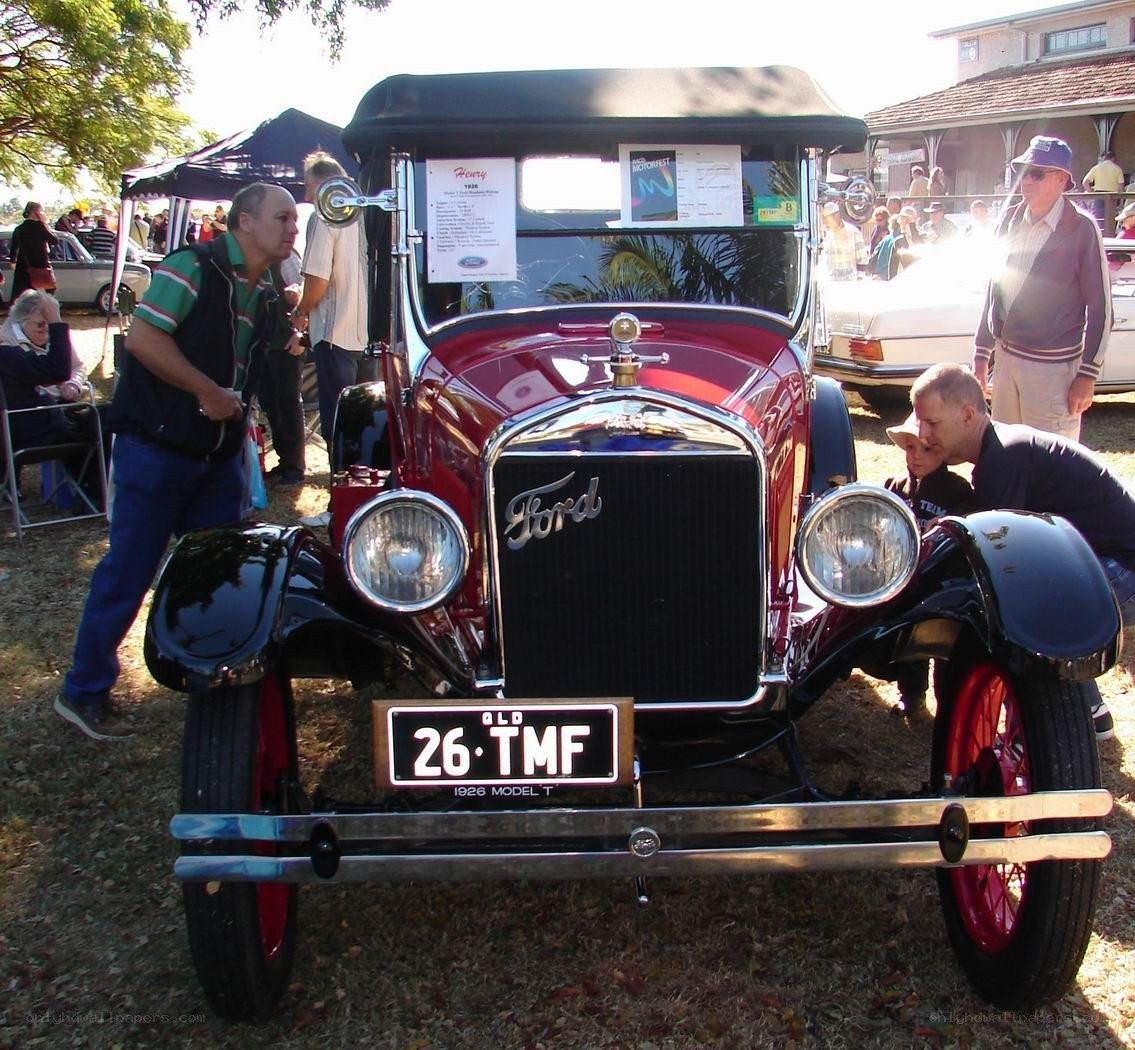 Vintage Ford Model T at car show